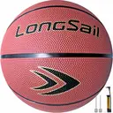 High-quality Rubber Basketball(22") Size3# Reddish Brown image 0