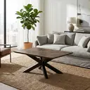 Coffee Table Nevada Rectangle Parquet Walnut/Black image 0