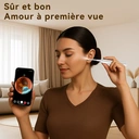 Sunluxy H1 Otoscope pour nettoyage d'oreille avec caméra 10 MP HD, étanche et rechargeable - Blanc image 1