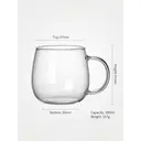 Ju7cer Tasse en verre 300 ml - Transparent image 5