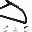 ANQI Cintres antidérapantes pour vêtements de costume, noires, lot de 20, vente de Nouvel An, idées cadeaux phares image 3