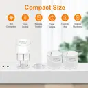 Antela alexa mini wlan-steckdose mit strommessung, kompatibel mit Google Home, Smart Life App, 2,4 GHz, überspannungsschutz, 4 stück image 2