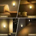 Arlgsite Nachtlicht mit Lichtsensor, warmweiß 2800–3200 K, SMD-LED 0,5 W, 110–220 V, ABS + Metall, 20 lm, für Schlafzimmer, Babyzimmer und Flur image 3