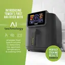 Tower AirX 5 L Digital Single Basket Air Fryer, 1500 W, Grey, AI and Vortx Technology, 6 Presets, T17166 image 2