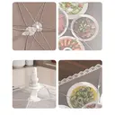 BJ Couvre-Aliments d’Été en Gaze Blanche Transparente image 5