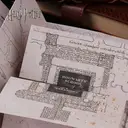 1pc Harry Potter Marauder’s Map Stationery Set Officially Licensed Hogwarts Magical Cosplay Props Movies Anime Peripheral Gilded Tickets Treasure Hunt Map Wizarding World Themed Paper Gift image 6