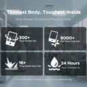 DOOGEE Blade 20 Rugged Smartphone, Android 15, 10300mAh Battery, 6.6-inch 90Hz HD+ IPS Display, 20GB RAM+128GB ROM, 16MP AI Camera, Triple Card Slot, SIM-Free and Unlocked Mobile Phone image 4