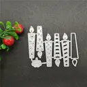 Candles Die Cut for Card Making, Scrapbooking Die-Cuts, Metal Cutting Dies Congratulations Die Cuts Happy Birthday Embossing Stencils Template for DIY Scrap-Booking Decor Wedding Blessing Card image 1