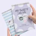 M&G So Many Cats Carnets Spirale, Lot de 2 Carnets A5 à Spirale Supérieure, 60 Feuilles / 120 Pages Lignées, Carnets Sténo pour École, Bureau et Travail image 2