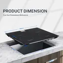 TOPWISH Plaque à induction encastrable à 4 foyers - 60 cm image 8