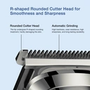 Sparoma 5-in-1 Beard Trimmer Set – Stainless Steel, Type-C Rechargeable, Smart Lock, LED Display, IPX7 Waterproof, Magnetic Blade System, Suitable for Body Hair, Haircuts, Nose Hair, Shaving, LK-891 image 5