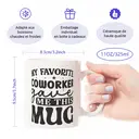 Alphynix 1 Mug blanc 33cl avec citation humour bureau "MON COLLÈGUE PRÉFÉRÉ m'a offert CE MUG", cadeau de bureau ludique pour Noël ou Thanksgiving,Le cadeau de la saint-valentin, cadeau d’anniversaire image 7