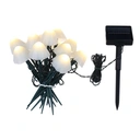 White Label Guirlande de lumières champignons solaires 200 LED 2V 200mA, batterie au lithium 1XAA 3V 500mAh, blanc chaud, distance lumineuse 25 cm, câble d'extension 20 m, panneau solaire et 8 fonctions image 1