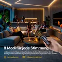 VIVREAL LED-Streifen 3 m, 180 LEDs, warmweiß, 5 V, IP65 wasserdicht, HM-3-60, mit Fernbedienung, Neujahrssale, Top-Geschenkideen image 2