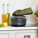 Dexam Single Oven Glove Love Colour 100% Cotton Olive Green image 1