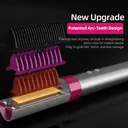 Sunluxy KD382 Ionic Hair Straightener, 60 Million Negative Ions Hair Care, PTC Ceramic Plate Fast Heating, 6 Temperature Settings, Wireless Lithium Battery Portable Straightening Comb, Home Styling Tool image 2