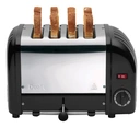 Dualit 40357 Grille-pain 4 fentes - Inox/Noir mat image 0