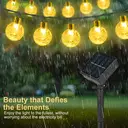 Vivreal Solar Bubble Ball String Lights – 11M (36 ft) 60 LEDs Warm White, Waterproof Outdoor Solar Fairy Lights for Garden, Patio & Holiday Decoration, New Year Sale , Top gift picks image 2