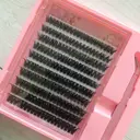 MeoMagic Kit de faux-cils pré-collés avec pinces à épiler, 10 lignes - F65 image 1