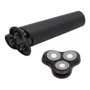 Bauer Rechargeable Wet and Dry Rotary Shaver, Triple Floating Heads, USB Charging, Wet and Dry Use, Black and Chrome image 5