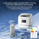 GORGENOX tafelmodel vaatwasser voor 3 sets, geen installatie nodig, hoge temperatuur sterilisatie, wassen, drogen en opbergen in één, actief zuurstof groente- en fruitwasfunctie, compacte vaatwasser voor thuisgebruik DW4-D30A image 3