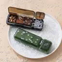 JORDAN&JUDY Small Pill Organizer Portable Mini Daily Pill Case Tablet Cutter Storage Box 1 pc Green image 9