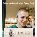 Edifier A6 Écouteurs ouverts Bluetooth 5.4, audio Hi-Res LDAC, appels clairs par IA, autonomie 40 h, IP55, blanc image 6