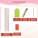 JU7CER 5D Diamond Painting Kit - Floral Pattern | DIY for Adults Beginners & Kids | Crystal Cross Stitch Wall Decor 12×16 Inches (30×40cm) image 6