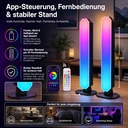 LED-Lichtleiste, RGB-Lichtleiste mit App und Fernbedienung, Musiksynchronisation, Timer, intelligente USB-Stromversorgung, Stimmungsbeleuchtung, 25 cm image 6