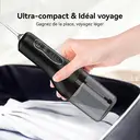 Sunluxy Hydropulseur Dentaire Portable Sans Fil, 140 PSI, Flux d’eau Pulsé Haute Pression, 4 Modes, Réservoir d’eau Amovible 260 ml, Autonomie de 50 Jours, Fonction Mémoire Intelligent, 3 Types de Buses, Design Léger Optimisé pour le Voyage, L5 Noir image 7