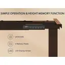 FLEXISPOT in hoogte verstelbaar bureauframe, elektrische bureaupoten met dubbele motoren, LED-hoogtedisplay en 4 geheugenstanden, verstelbaar bureauframe E1 PRO, zwart image 5