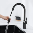 Auralum Robinet de cuisine haute pression avec douchette extractible, 2 fonctions image 0