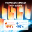 WANGMAZI Couteau à découper Cleaver - Série Shenmu Lu - Acier inoxydable 400 - Manche en noyer - 9,1 x 30,8 cm image 7