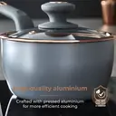 Tower Cavaletto 5 Piece Cookware Set - Grey & Rose Gold image 4