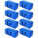 Storage bags with lids, 8-pack, heavy-duty moving cardboard box, large size with zipper and handles, suitable for clothing storage, moving, camping, storing bedding, etc.,73*34*37cm image 0