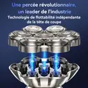 Qiman 8009 Rasoir à 7 têtes avec écran LED intelligent et base de recharge image 5