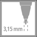 STABILO EASYergo 3.15 - Ergonomic Mechanical Pencil - Right-Handed - Pack of 1 - Light Blue/Dark Blue with Sharpener image 4