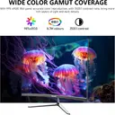 Gawfolk Moniteur incurvé 24,5 pouces 1K Full HD, Taux de rafraîchissement 100 Hz, Temps de réponse 1 ms (MPRT), Courbure 3000R, Haut-parleurs intégrés, AMD FreeSync, Protection oculaire, Antireflet, Faible latence d’entrée, HDMI, Support VESA 75 x 75 mm, Noir image 6