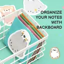 M&G Notes Autocollantes Animaux Puffy, 30 Feuilles, 3 x 2 Pouces, Bloc-notes Mémo Cartoon Mignon, Notes Adhésives Pliables Autoportantes pour École, Bureau et Maison, Hérisson image 6