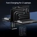 Movespeed 140W USB C Charger, GaN Laptop Charger, PD 3.1 4-Port Multi-Device Fast Charging, Compatible with MacBook Pro/Air, iPhone 17 Pro/Air/17/16, iPad, Galaxy S24/S23+/S22 Ultra, HC-TR271A-EU, Black image 1
