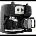 DELONGHI Combo, Machine Expresso Pompe Dosettes et Café Moulu, BCO261B.1, Noir/Blanc image 2