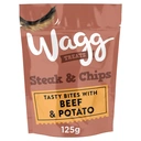 Wagg Dog Treats Steak & Chips 125g, White for All Dogs 8 Weeks and Over image 0