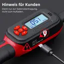 Movecrab Digitaler Drehmomentschlüssel 1-20 Nm Bereich mit doppeltwirkender Ratsche ±2 % Genauigkeit mit Vibrationsalarm und LED-Warnanzeige image 8