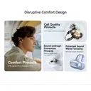 SANAG S-S8SUltra Écouteurs sans fil intelligents Bluetooth à conduction osseuse avec clip oreille et assistant IA - Violet image 3