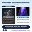 BAIR CARE M11 Waterflosser met UV-Sanitisatie (99.9% Bacteriële Verwijdering), 360 ml Extra Grote Tank, Opbergruimte voor Mondstukken, USB-C Oplaadbaar, 30 Dagen Batterijduur, 4 Reinigingsmodi, IPX8 Waterdicht voor Beugels & Reizen image 2