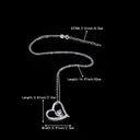 Ever Faith Love Heart I You to the Moon and Back Engraved Cubic Zirconia Gemstone Pendant Necklace image 4