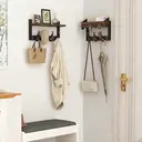 JU7CER Kitchen and bathroom storage hanging rack Wall-mounted Kitchen & Bathroom Storage Rack, Multifunctional Storage Hanger, Modern Style, Multifunctional Hook Rail 43 centimeters in length Ideal for Home image 3