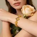 VoxorAI L8 Bracelet en cristal de roche jaune naturel porte-bonheur artisanal - Jaune cristal image 7