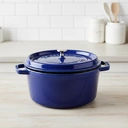 STAUB Cocotte ronde 24 cm - Bleu foncé image 2