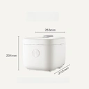 ochama 4L Rice Cooker, Smart Multifunctional, Quick Cooking for 3-4 People, Household Rice Cooker, Non-Stick Spherical Thickened Inner Pot, For Cooking Congee, Soup, Cake, Wood-Fired Rice image 9